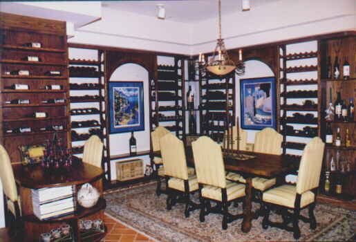 A Wine Room with Flair